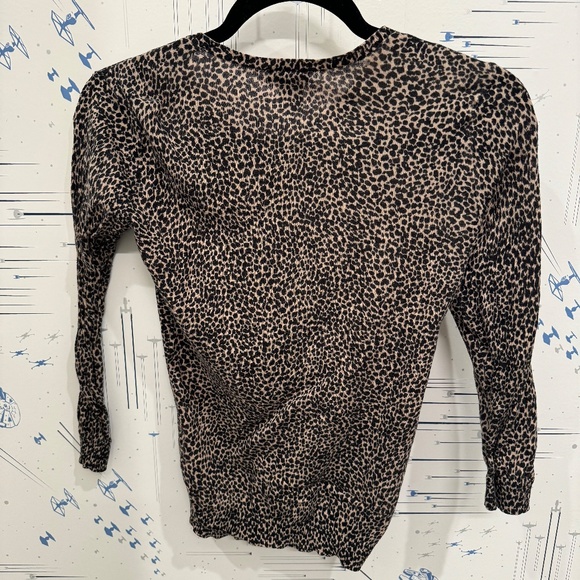 Ann Taylor Leopard Print Cardigan (Size XXS Petite) - Picture 4 of 4